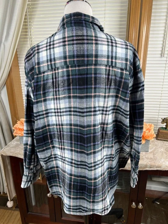 Madewell Flannel Sunday Shirt in Cronston Plaid Size XL - Picture 8 of 8